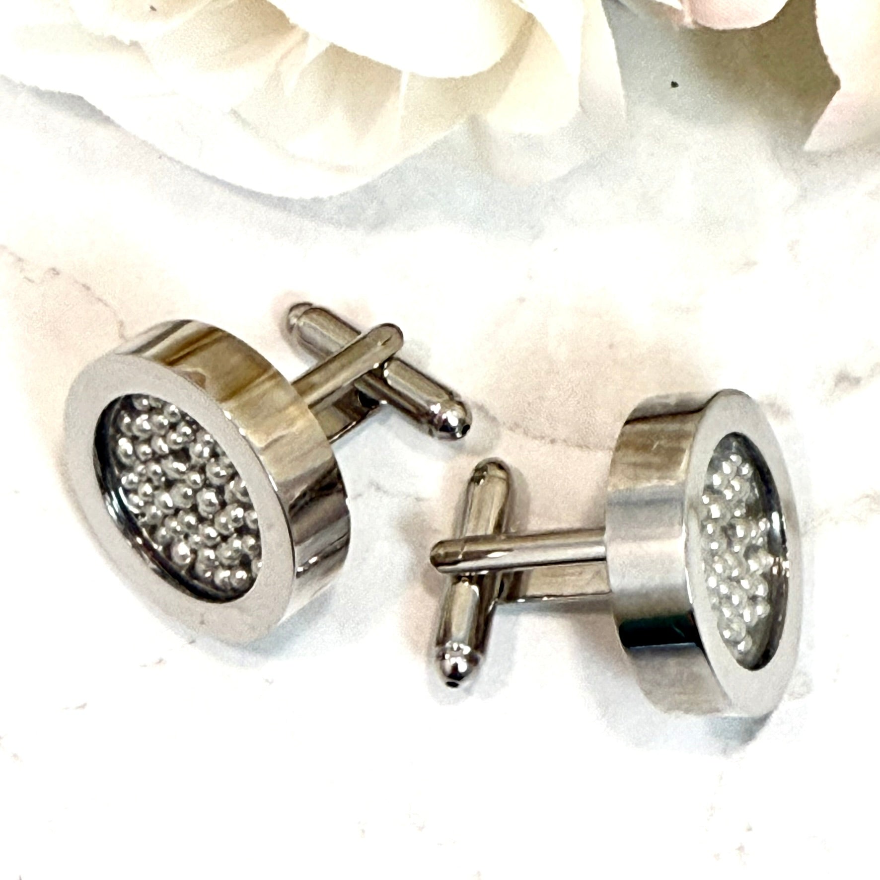 Luxury Statement Tin 10th Anniversary Cufflinks Handmade-Cufflinks-Handmadeanniversary-Cufflinks Only-Handmade Anniversary