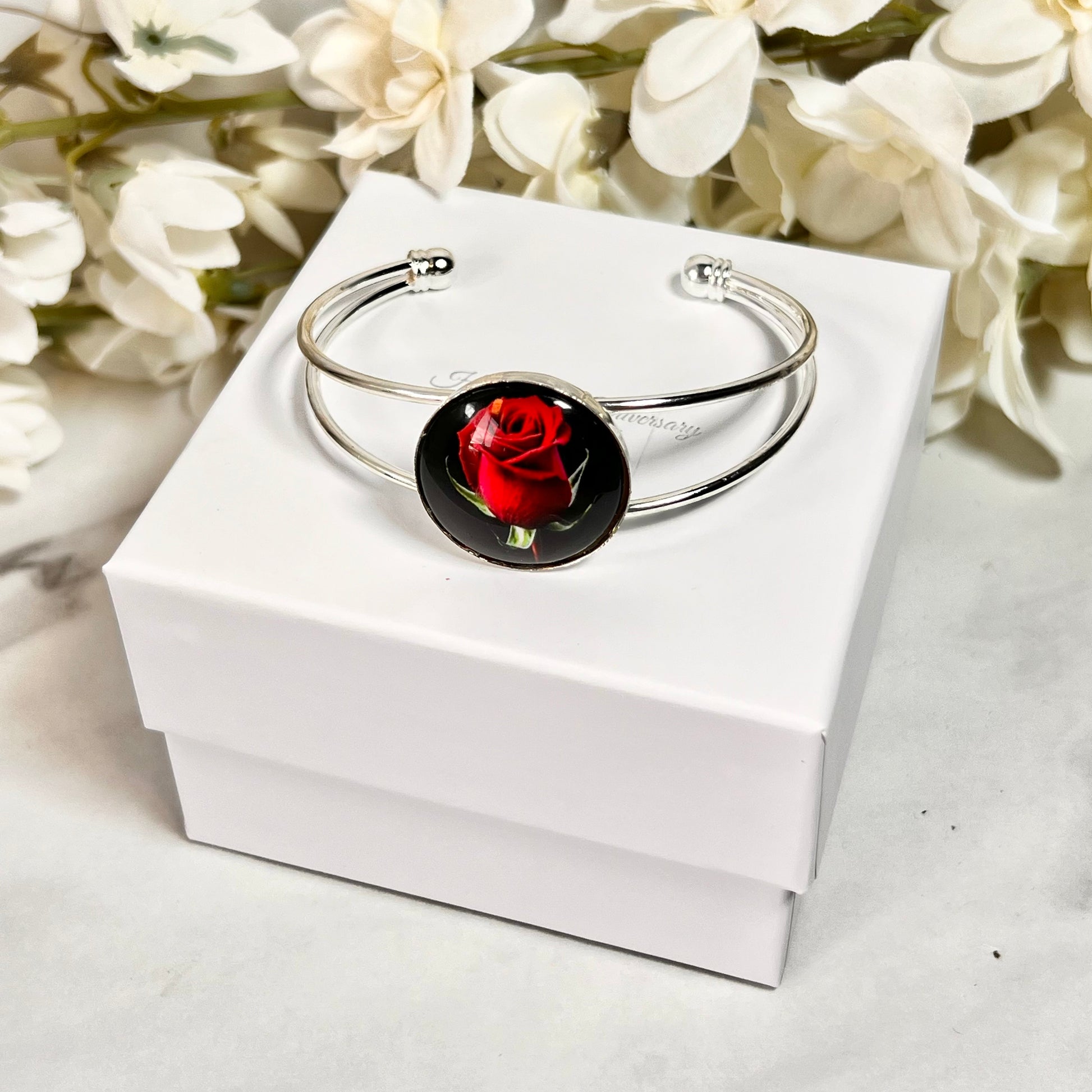 Rose Bangle Bracelet Handmade-Bangle-Handmadeanniversary-Handmade Anniversary