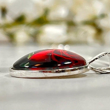 Rose Pendant, Stud Earrings & Bangle Gift Set Handmade-Bangle-Handmadeanniversary-Handmade Anniversary