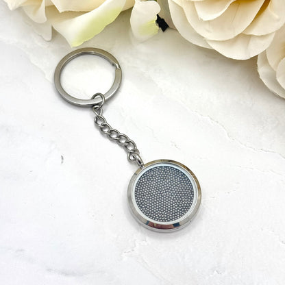 Statement Stainless Steel 11th Anniversary Keyring Handmade-Keyring-Handmade Anniversary
