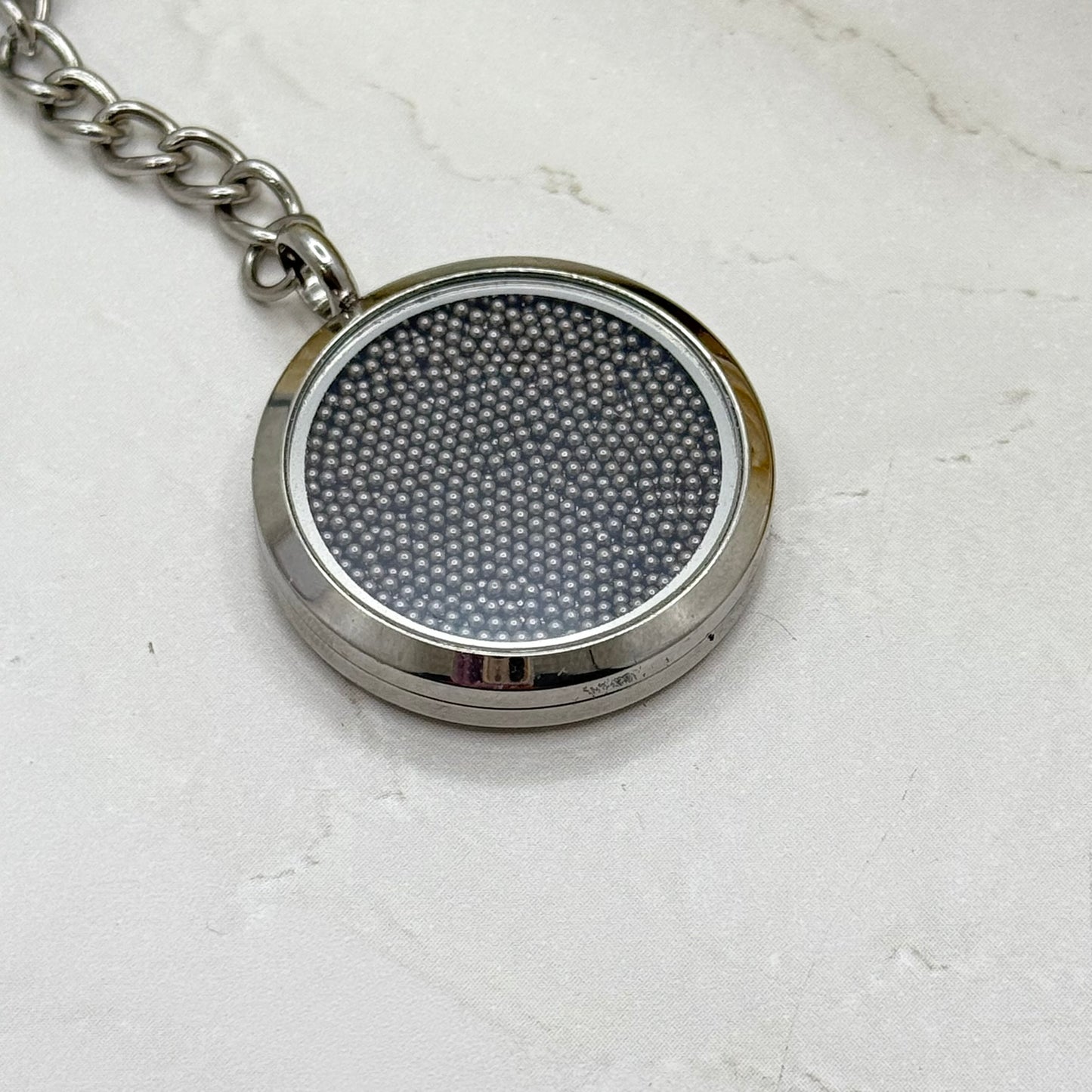 Statement Stainless Steel 11th Anniversary Keyring Handmade-Keyring-Handmade Anniversary
