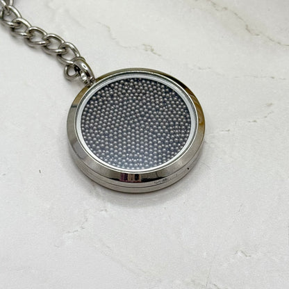 Statement Stainless Steel 11th Anniversary Keyring Handmade-Keyring-Handmade Anniversary