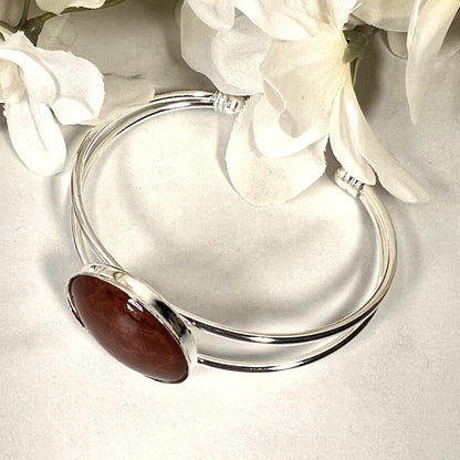 Vegan Leather Anniversary Pendant, Drop Earrings & Bangle Jewellery Set Handmade-Pendant & Earrings-Handmadeanniversary-Handmade Anniversary