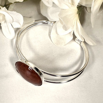 Vegan Leather Anniversary Pendant, Stud Earrings & Bangle Jewellery Set Handmade-Pendant & Earrings-Handmadeanniversary-Handmade Anniversary