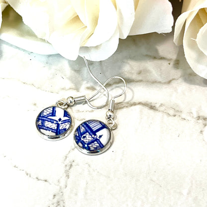 Willow 9th Anniversary Drop Earrings Silver Plated Handmade-Earrings-Handmadeanniversary-Handmade Anniversary