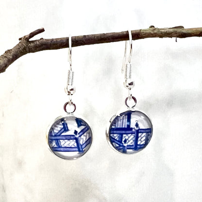 Willow 9th Anniversary Drop Earrings Silver Plated Handmade-Earrings-Handmadeanniversary-Handmade Anniversary