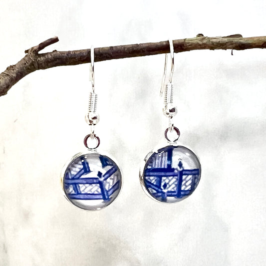Willow 9th Anniversary Drop Earrings Silver Plated Handmade-Earrings-Handmadeanniversary-Handmade Anniversary