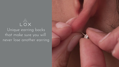 LOX Locking Earring Backs - Silver Tone