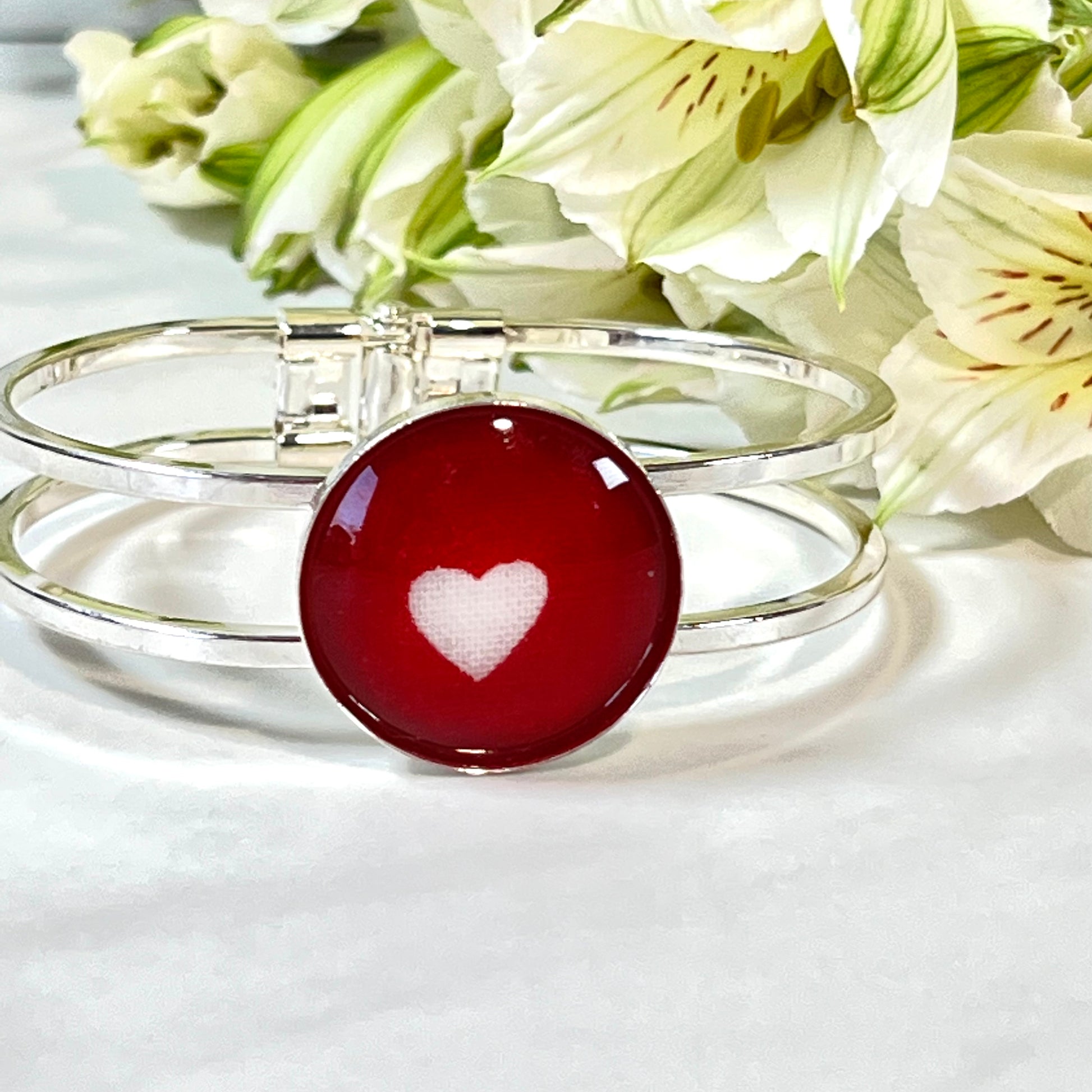 Cotton 2nd Anniversary Bangle Bracelet Handmade-Bangle-Handmadeanniversary-Handmade Anniversary