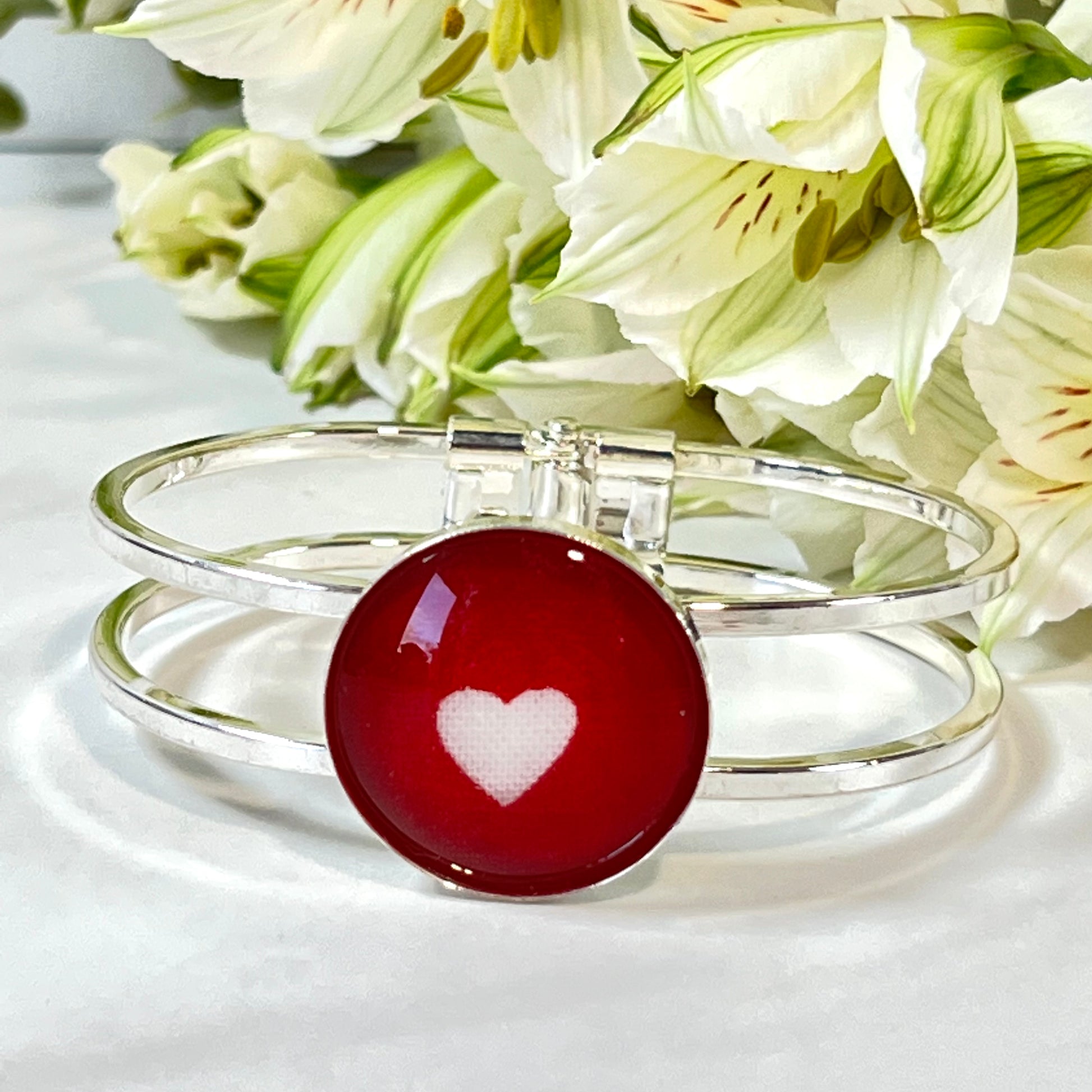 Cotton 2nd Anniversary Bangle Bracelet Handmade-Bangle-Handmadeanniversary-Handmade Anniversary