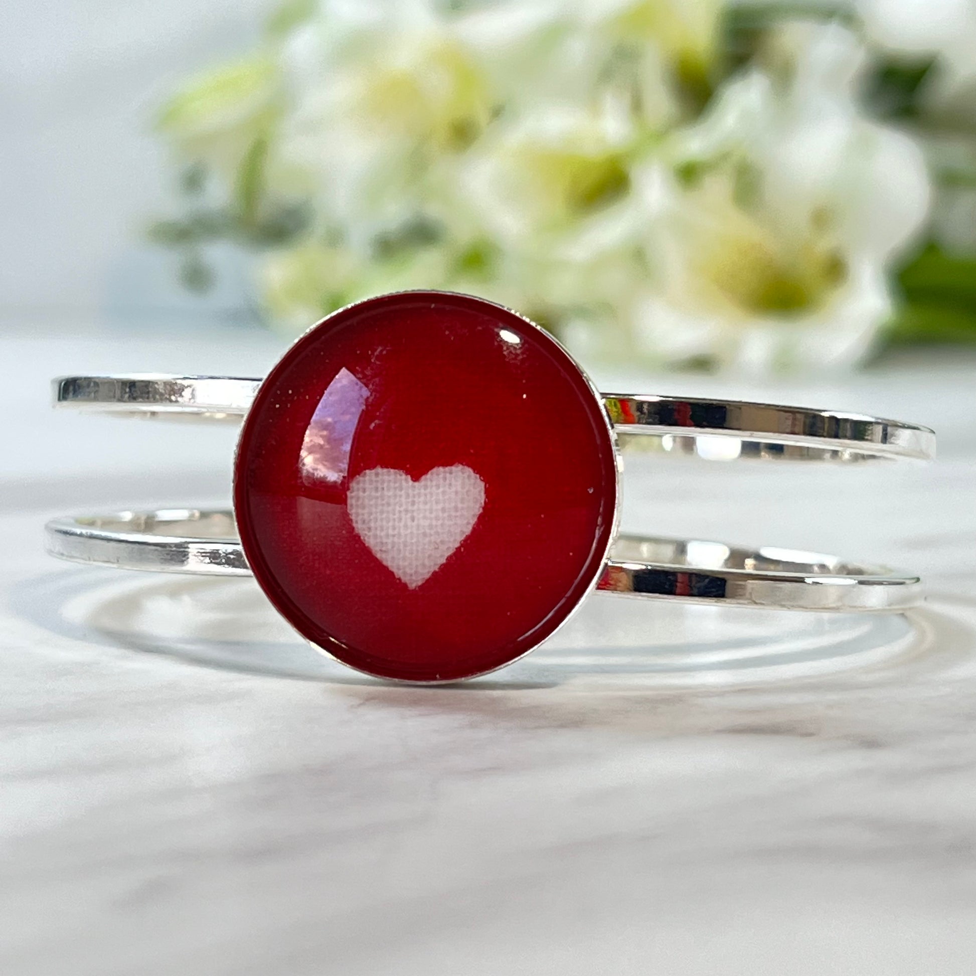 Cotton 2nd Anniversary Bangle Bracelet Handmade-Bangle-Handmadeanniversary-Handmade Anniversary