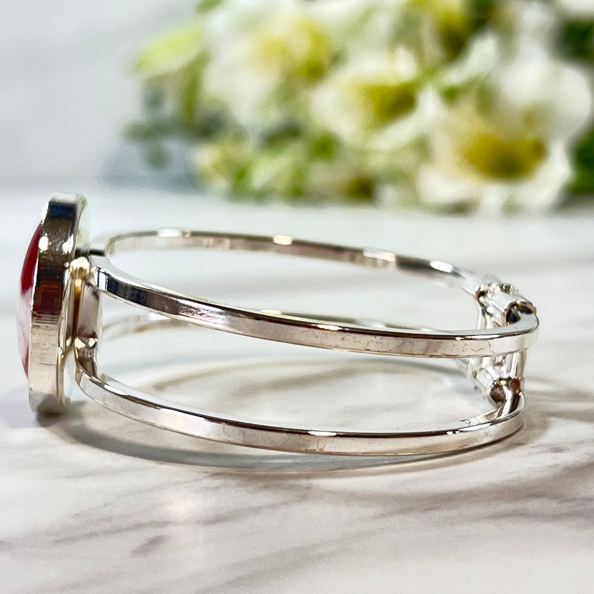 Cotton 2nd Anniversary Bangle Bracelet Handmade-Bangle-Handmadeanniversary-Handmade Anniversary