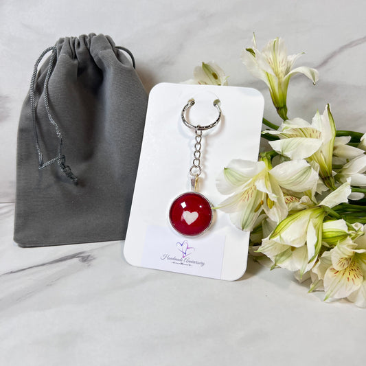 Cotton 2nd Anniversary Keyring Handmade-Keyring-Handmadeanniversary-Handmade Anniversary