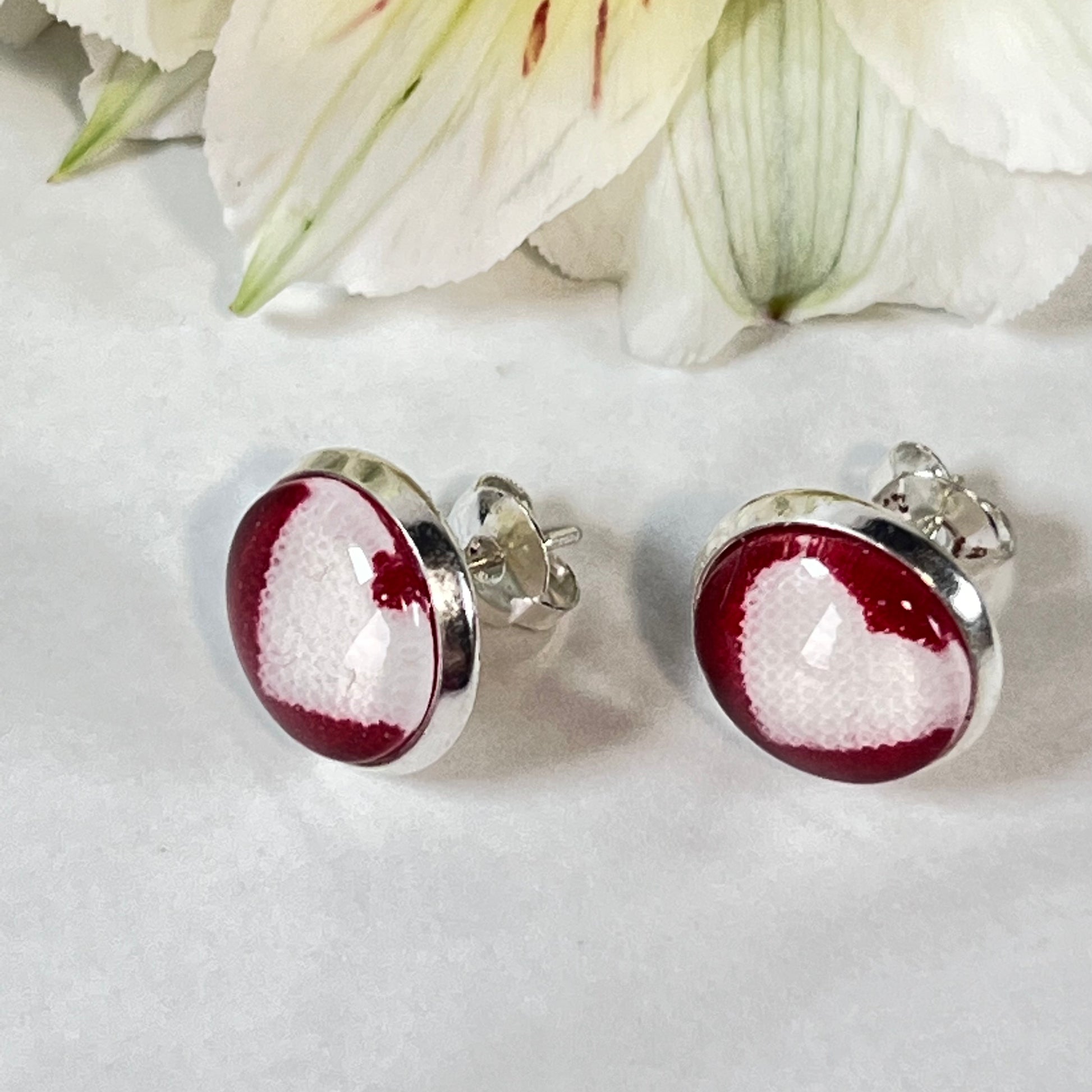 Cotton 2nd Anniversary Pendant & Earrings Jewellery Set Handmade-Pendant & Earrings-Handmadeanniversary-Handmade Anniversary