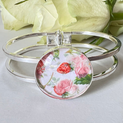 Fruit & Flower 4th Anniversary Bangle Bracelet Handmade-Bangle-Handmadeanniversary-Handmade Anniversary
