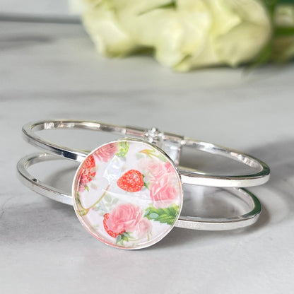 Fruit & Flower 4th Anniversary Bangle Bracelet Handmade-Bangle-Handmadeanniversary-Handmade Anniversary