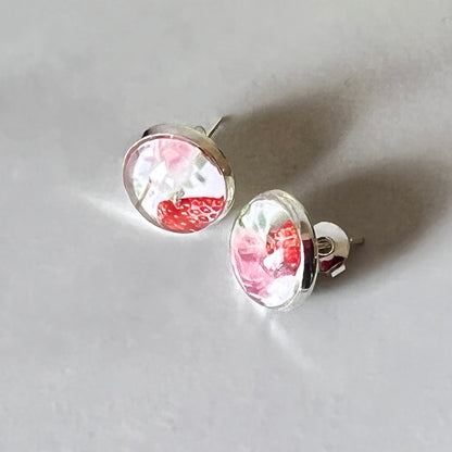 Fruit & Flower 4th Anniversary Earrings Handmade-Earrings-Handmadeanniversary-Handmade Anniversary