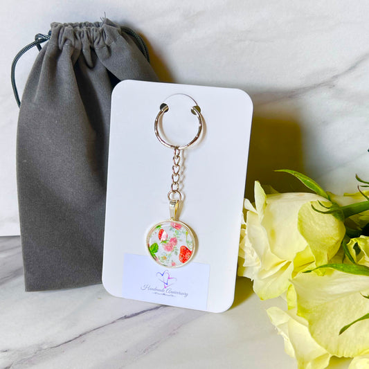 Fruit & Flower 4th Anniversary Keyring Handmade-Keyring-Handmadeanniversary-Handmade Anniversary