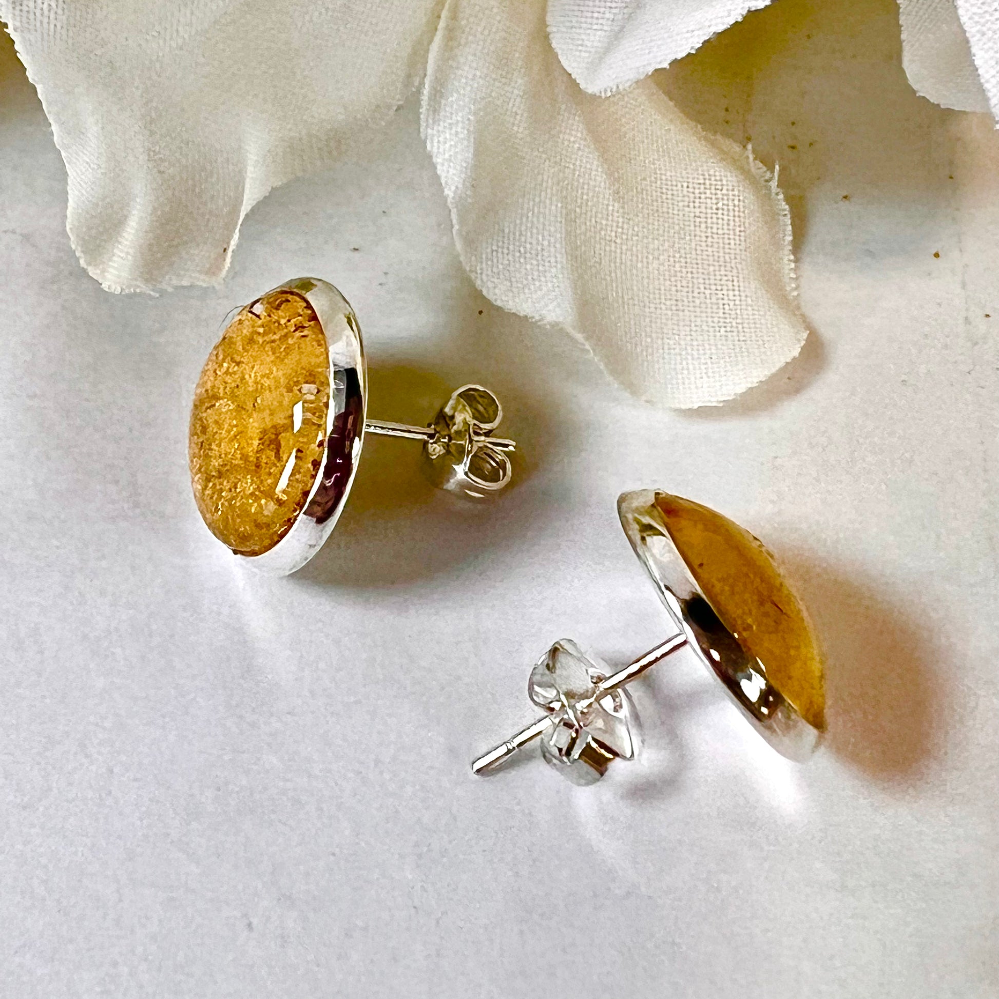 Gold 50th Anniversary Pendant & Earrings Jewellery Set Handmade-Pendant & Earrings-Handmadeanniversary-Handmade Anniversary
