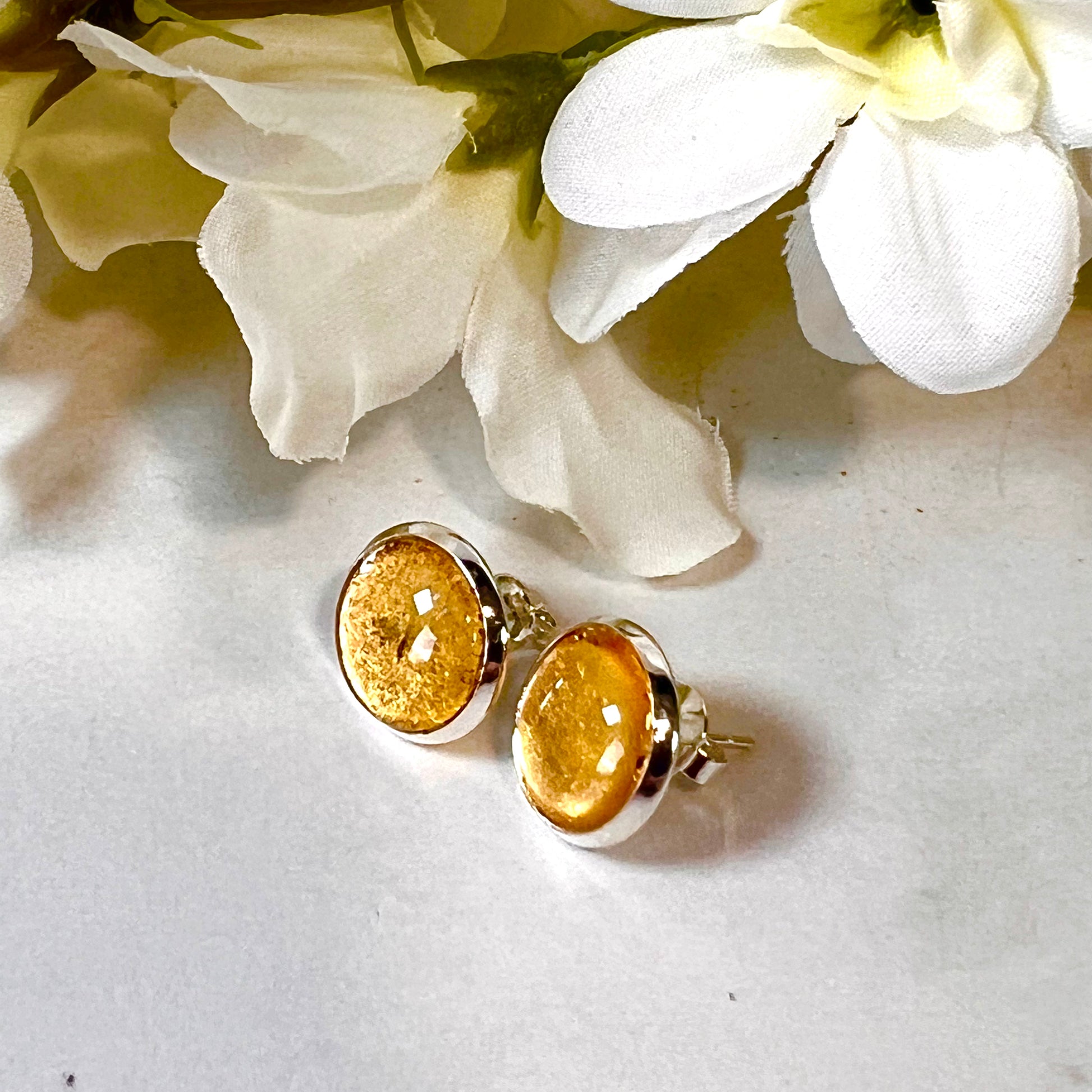 Gold 50th Anniversary Pendant & Earrings Jewellery Set Handmade-Pendant & Earrings-Handmadeanniversary-Handmade Anniversary