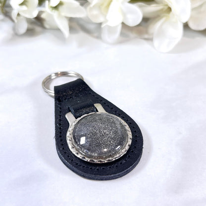 Iron 6th Anniversary Leather Key Fob Handmade-Keyring-Handmadeanniversary-Handmade Anniversary