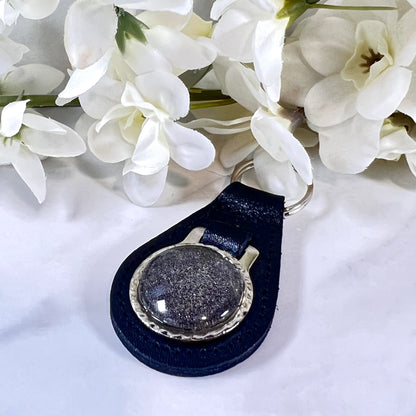 Iron 6th Anniversary Leather Key Fob Handmade-Keyring-Handmadeanniversary-Handmade Anniversary