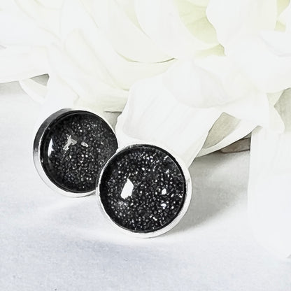 Iron 6th Anniversary Stud Earrings Handmade-Earrings-Handmadeanniversary-Handmade Anniversary