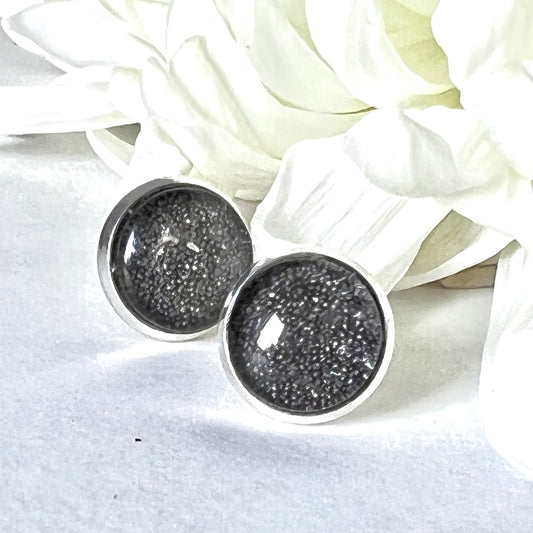 Iron 6th Anniversary Stud Earrings Handmade-Earrings-Handmadeanniversary-Handmade Anniversary