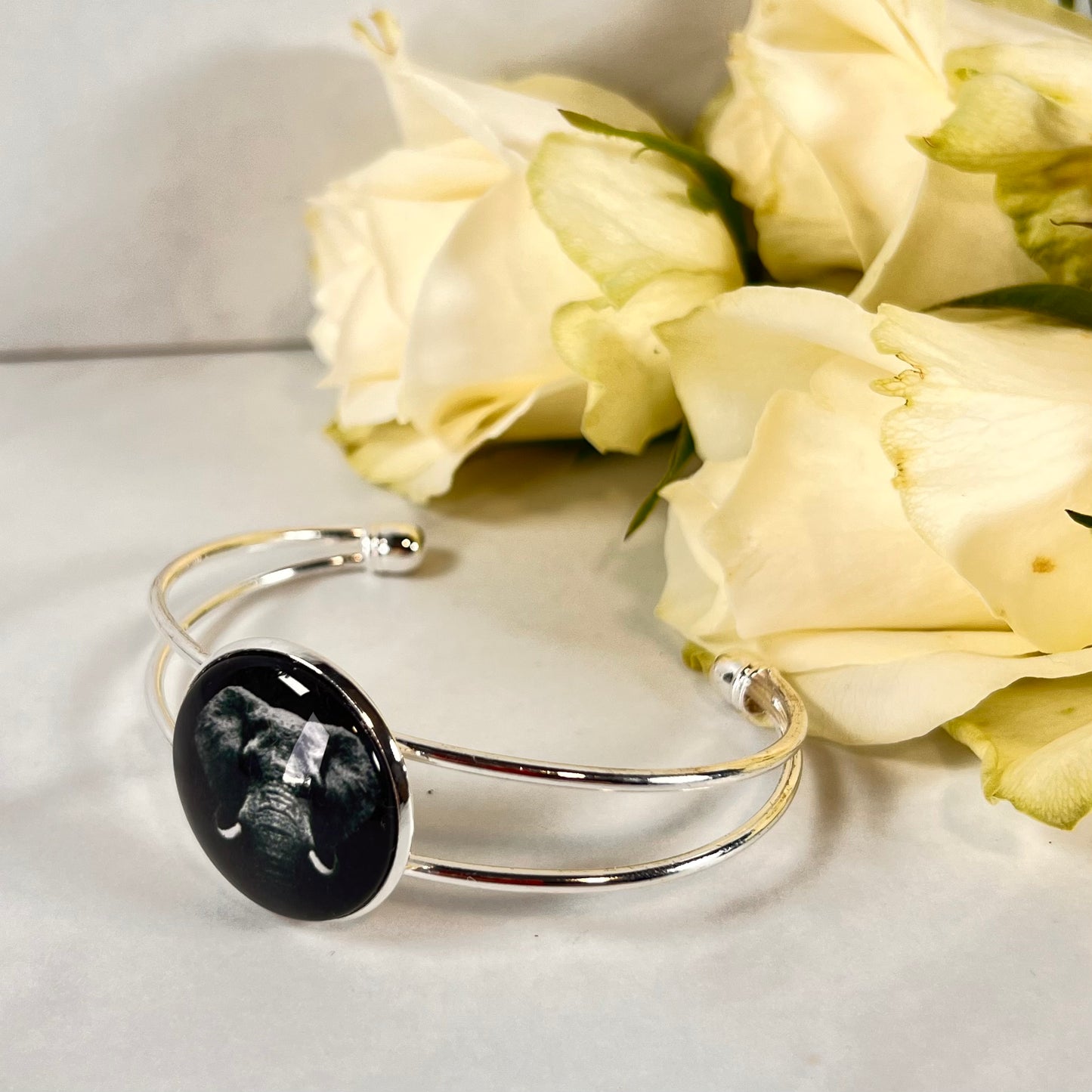 Ivory 14th Anniversary Bangle Bracelet Handmade-Bangle-Handmadeanniversary-Handmade Anniversary