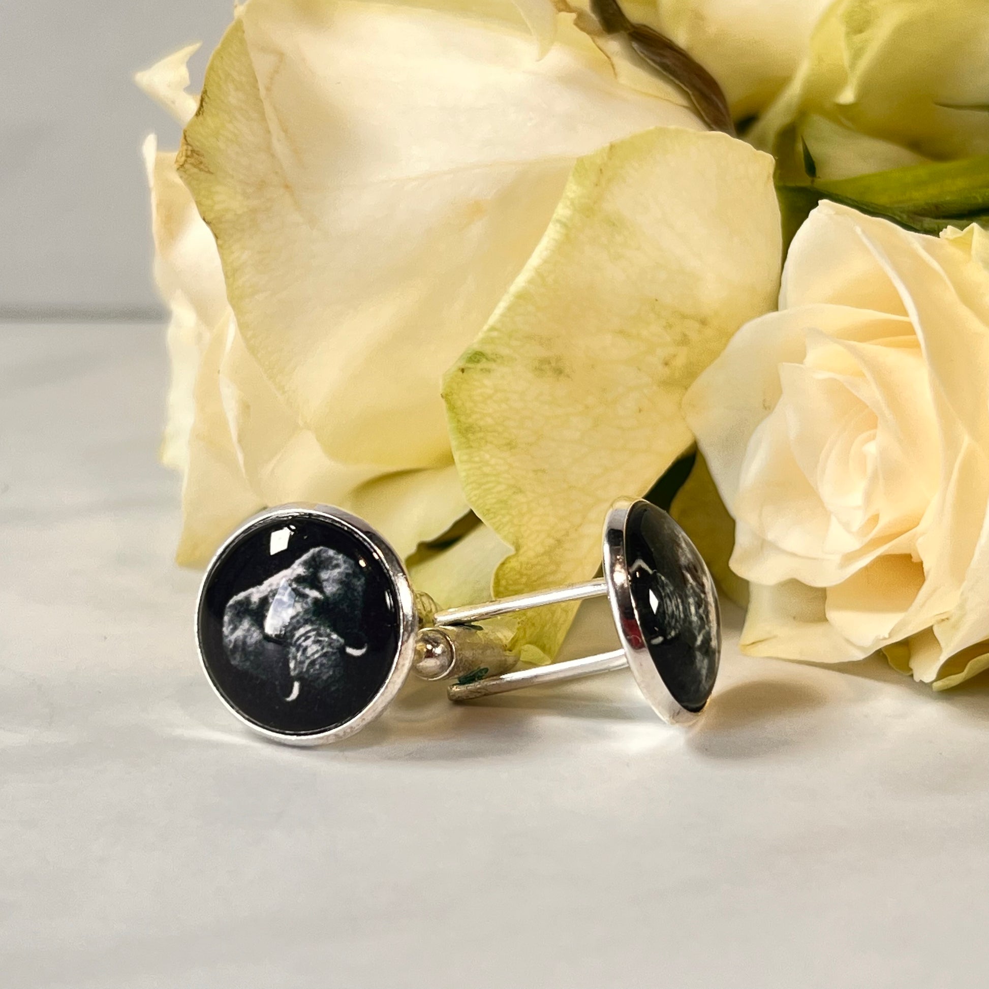 Ivory 14th Anniversary Cufflinks Handmade-Cufflinks-Handmadeanniversary-Handmade Anniversary
