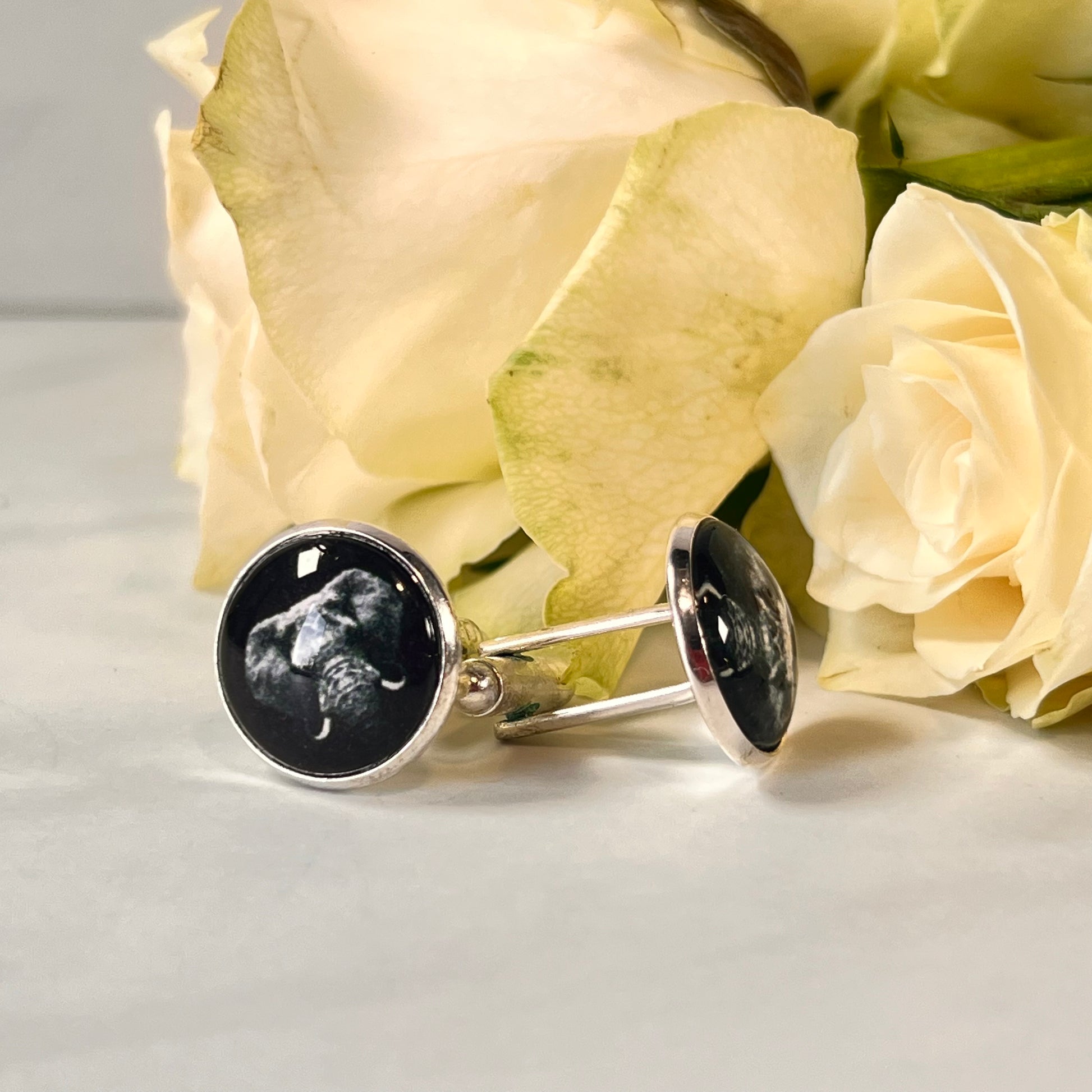 Ivory 14th Anniversary Cufflinks Handmade-Cufflinks-Handmadeanniversary-Handmade Anniversary