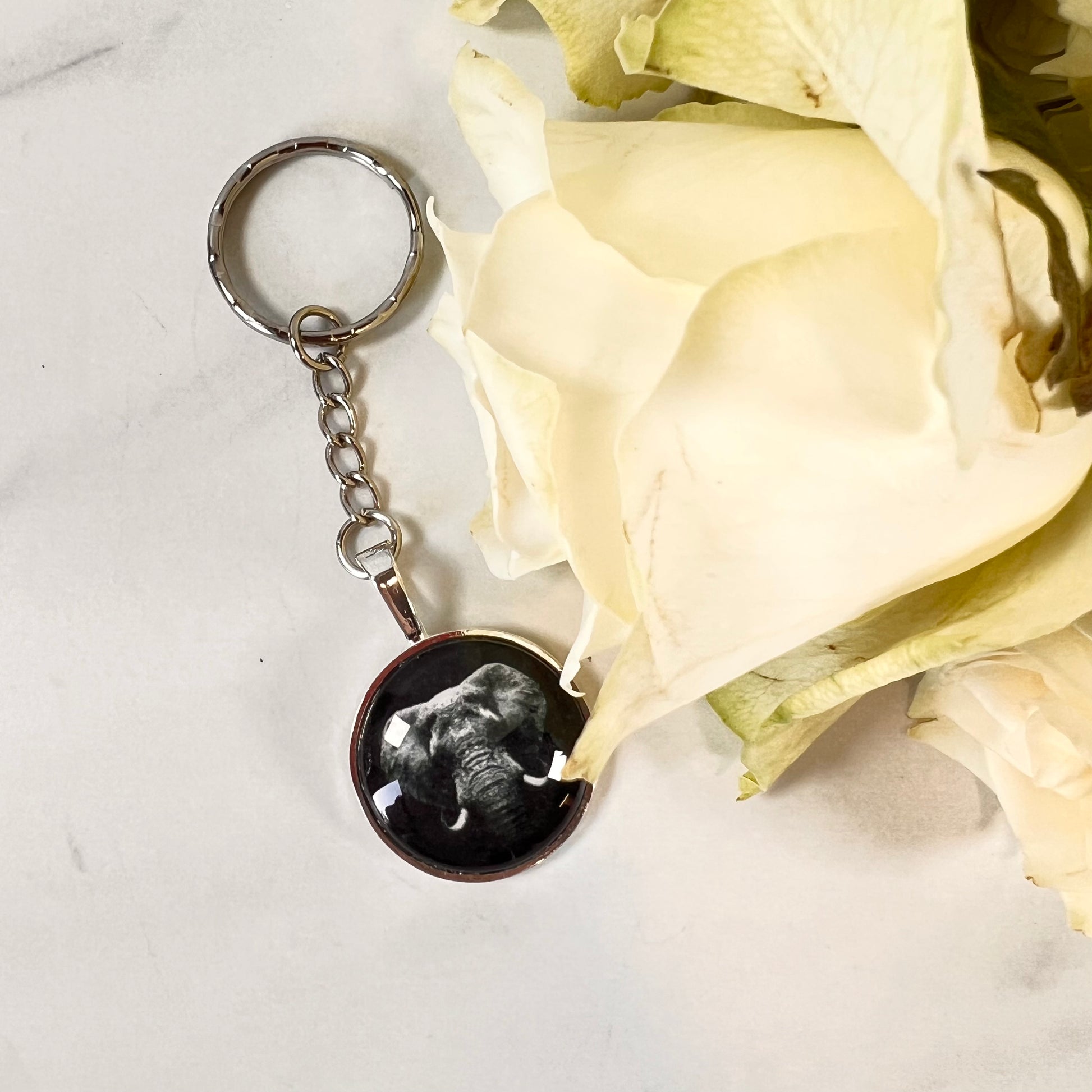 Ivory 14th Anniversary Keyring Handmade-Keyring-Handmadeanniversary-Handmade Anniversary