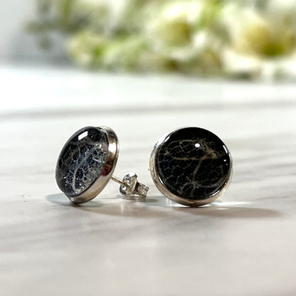 Lace 13th Anniversary Stud Earrings Handmade-Earrings-Handmadeanniversary-Handmade Anniversary