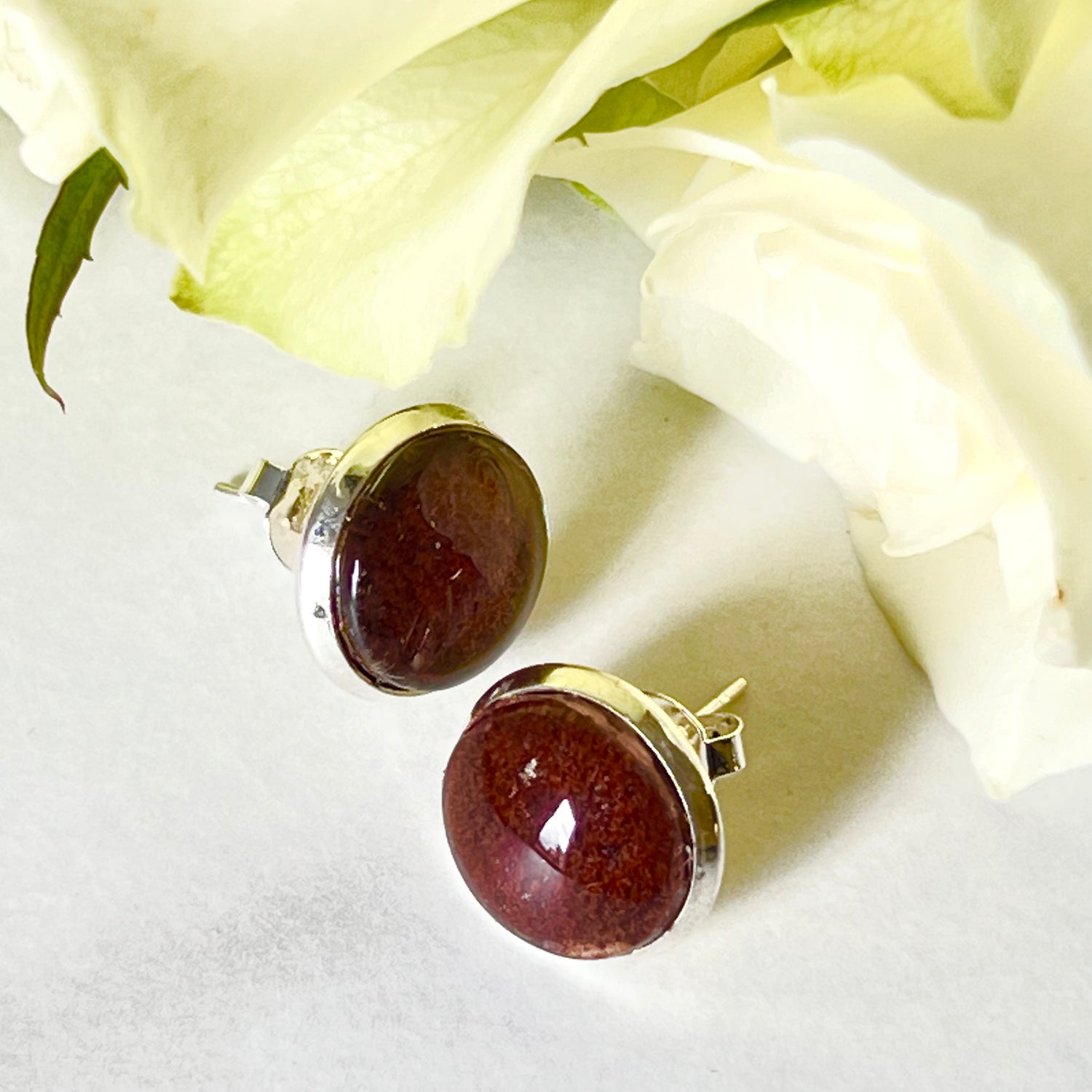 Leather 3rd Anniversary Earrings Handmade-Earrings-Handmadeanniversary-Handmade Anniversary