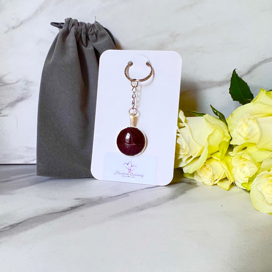 Leather 3rd Anniversary Keyring Handmade-Keyring-Handmadeanniversary-Handmade Anniversary