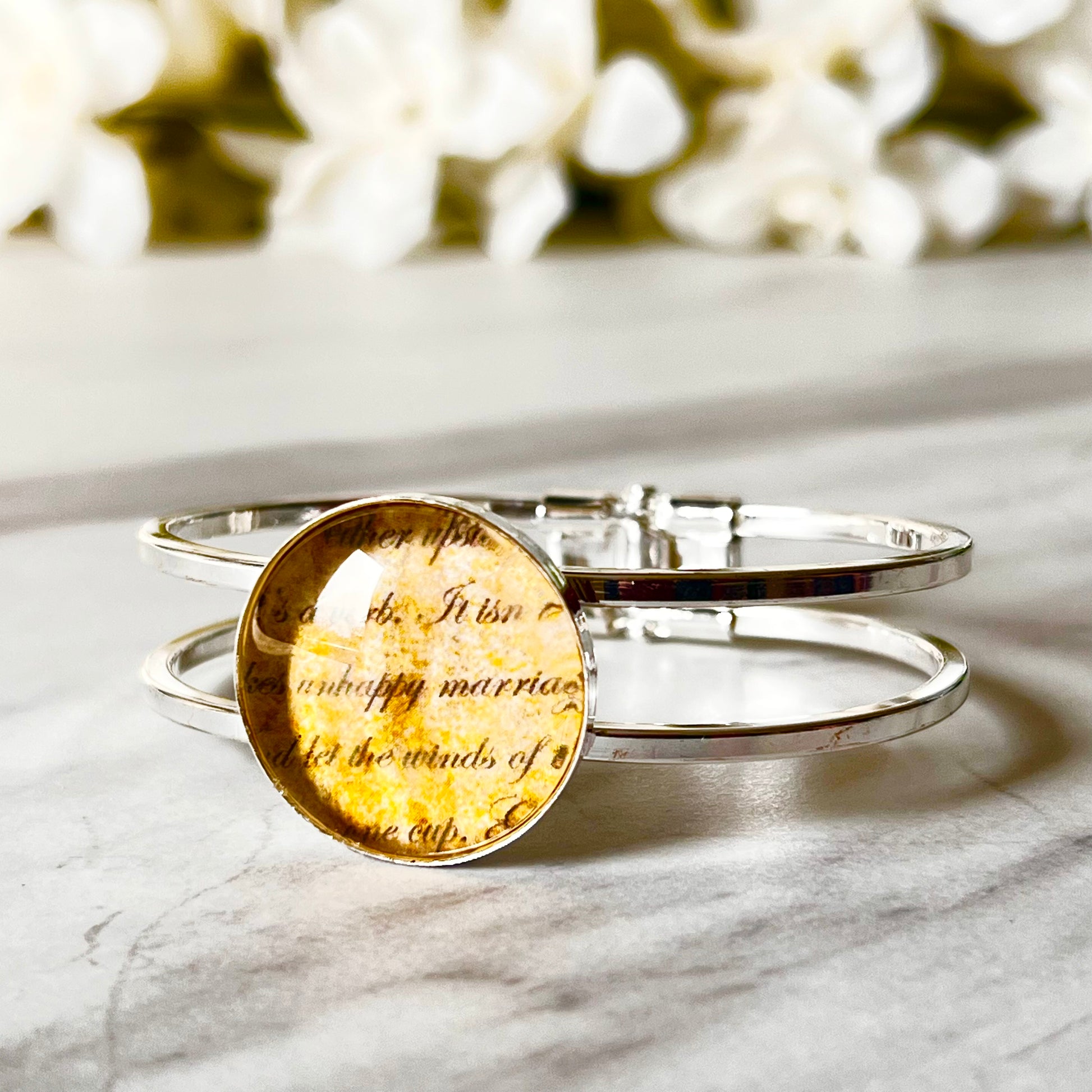 Paper 1st Anniversary Bangle Bracelet Handmade-Bangle-Handmadeanniversary-Handmade Anniversary