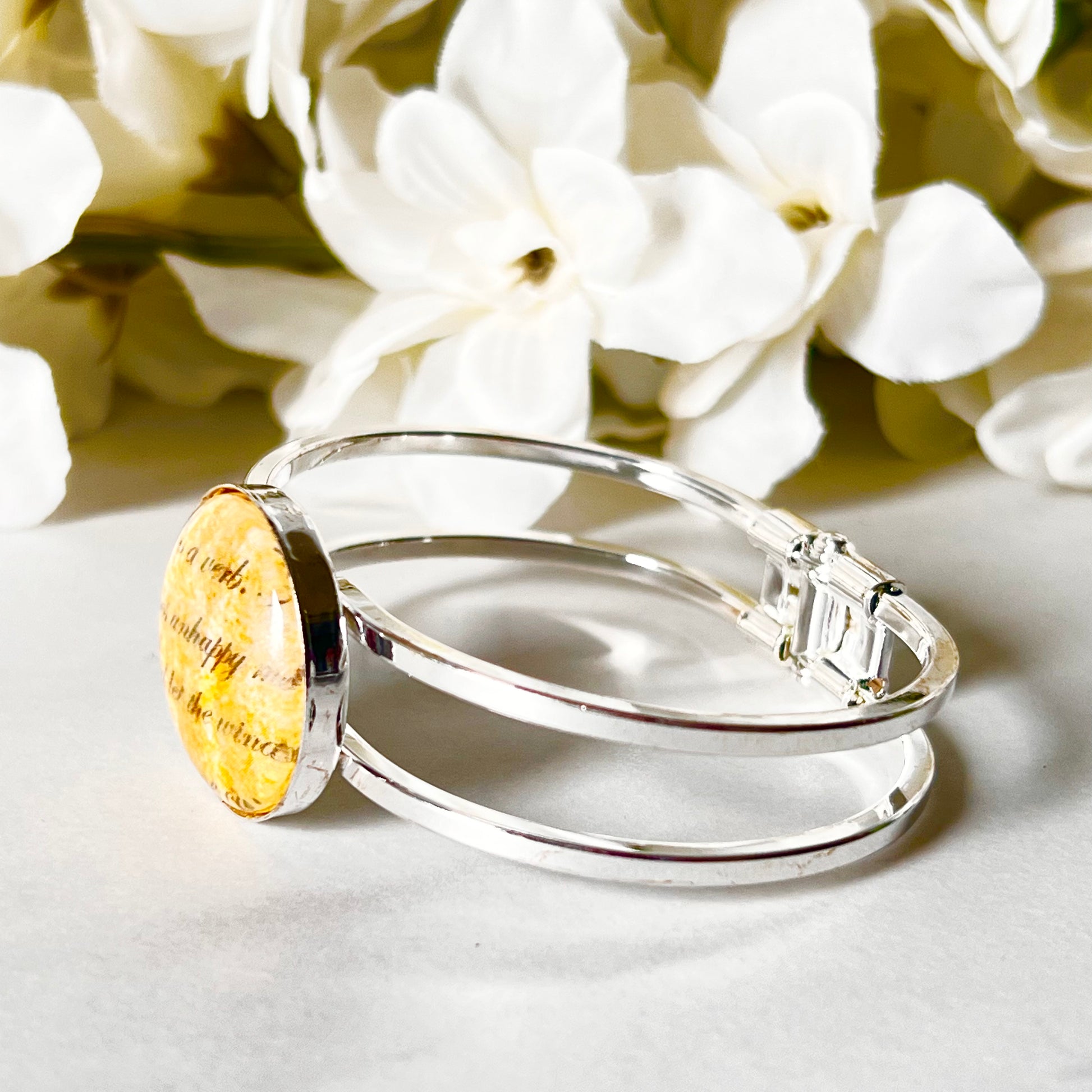 Paper 1st Anniversary Bangle Bracelet Handmade-Bangle-Handmadeanniversary-Handmade Anniversary