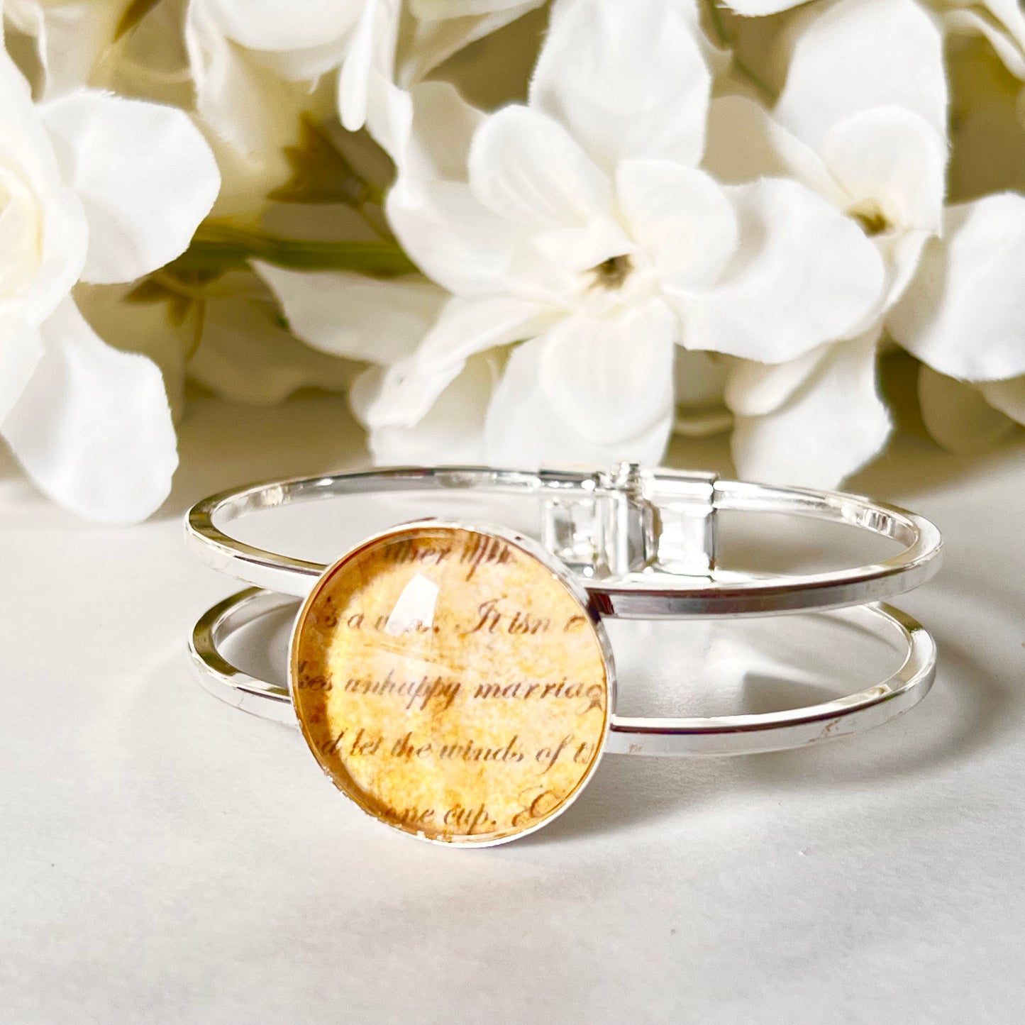 Paper 1st Anniversary Bangle Bracelet Handmade-Bangle-Handmadeanniversary-Handmade Anniversary