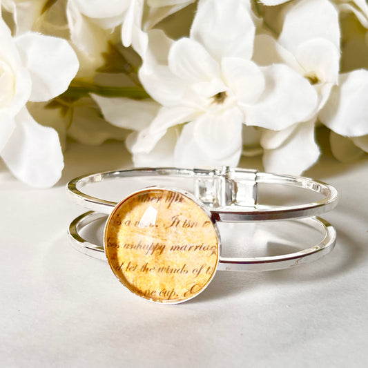 Paper 1st Anniversary Bangle Bracelet Handmade-Bangle-Handmadeanniversary-Handmade Anniversary