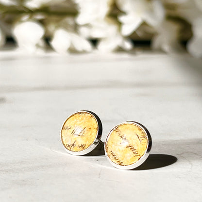 Paper 1st Anniversary Earrings Handmade-Earrings-Handmadeanniversary-Handmade Anniversary