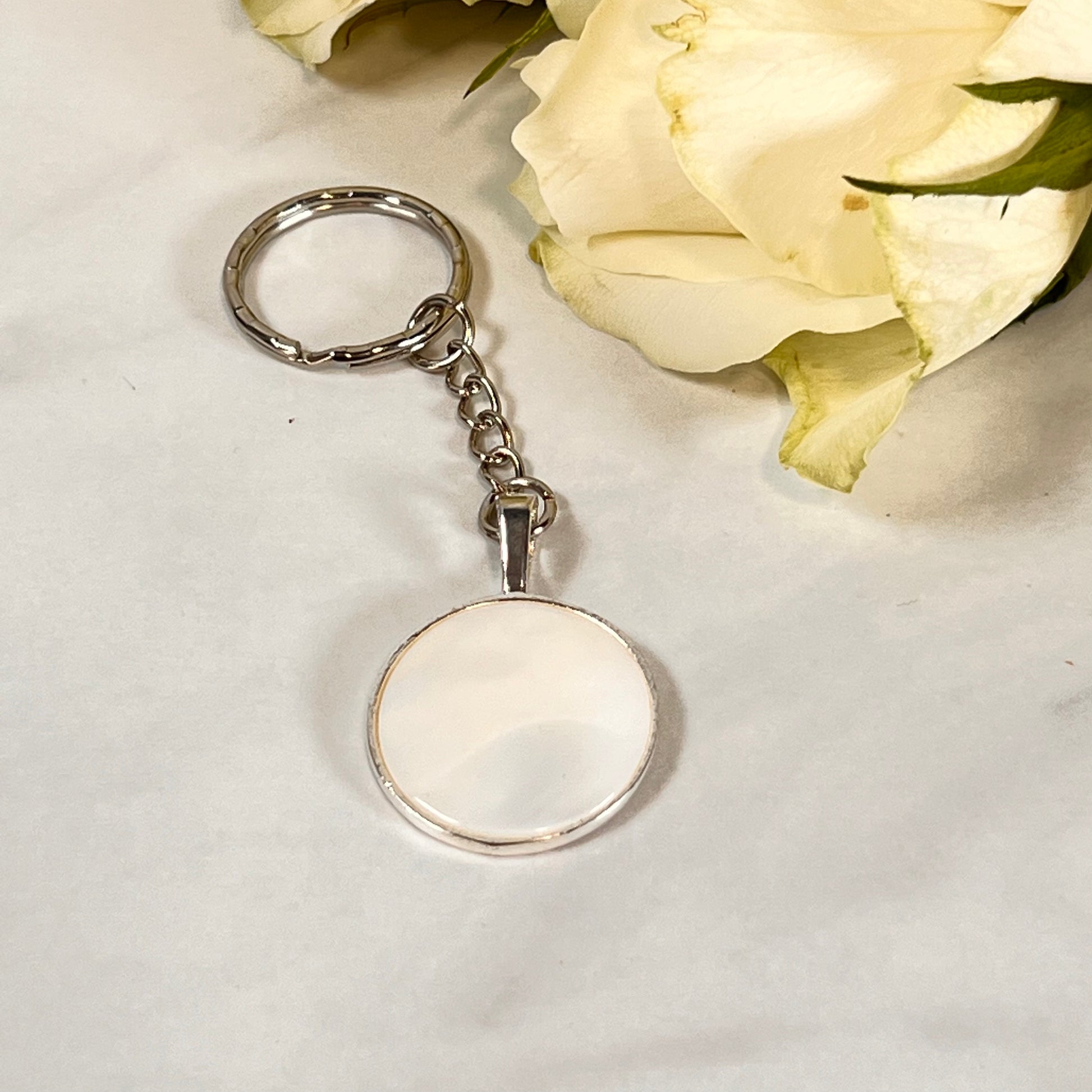 Pearl 30th Anniversary Keyring Key Chain Handmade-Keyring-Handmadeanniversary-Handmade Anniversary