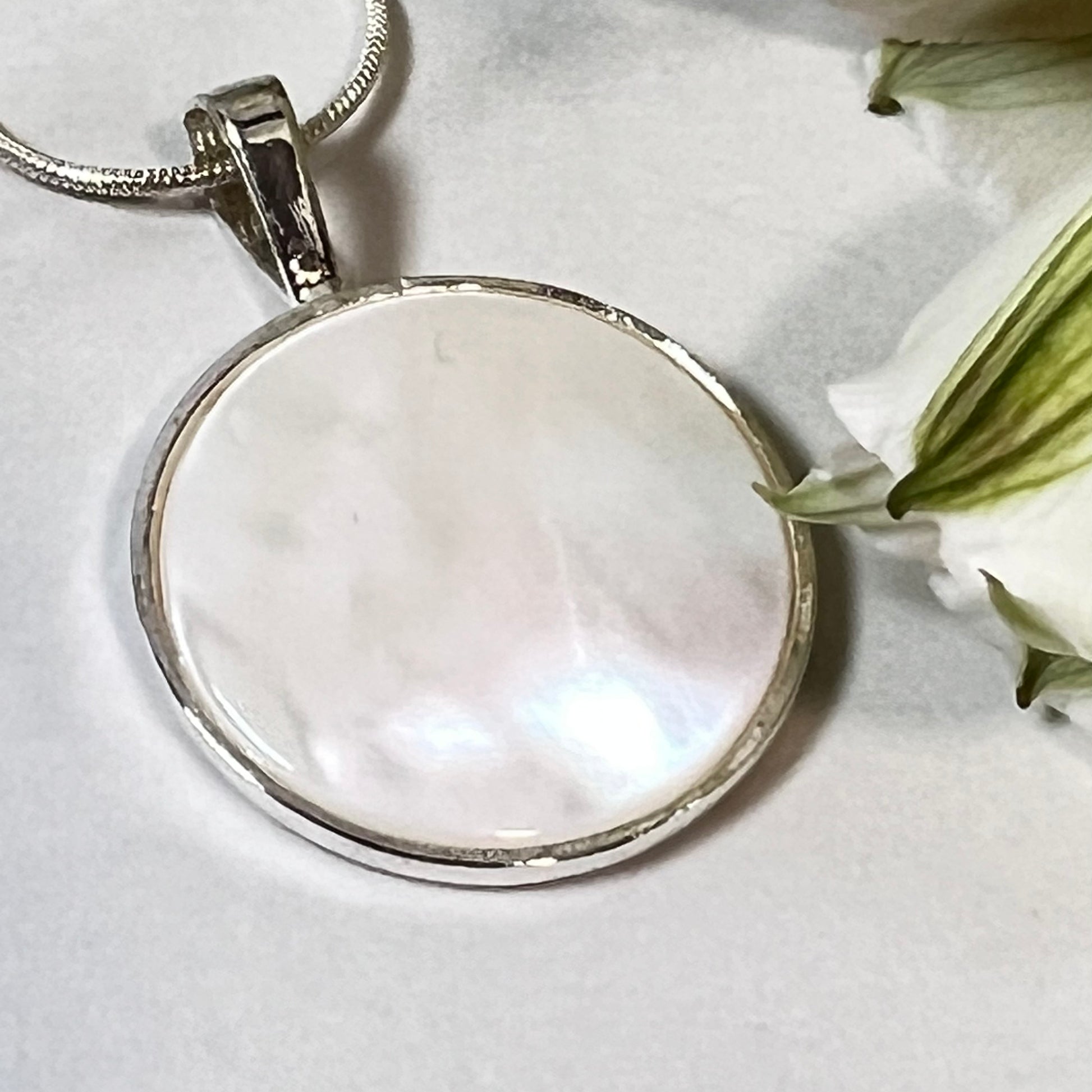 Pearl 30th Anniversary Pendant & Earrings Jewellery Set Handmade-Pendant & Earrings-Handmadeanniversary-Handmade Anniversary