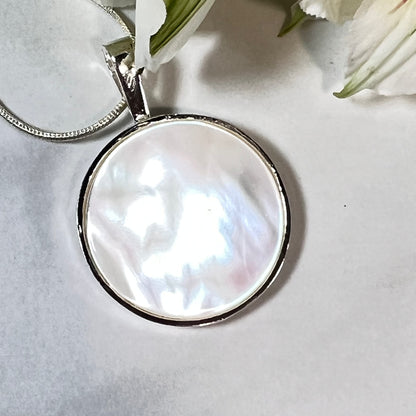 Pearl 30th Anniversary Pendant & Earrings Jewellery Set Handmade-Pendant & Earrings-Handmadeanniversary-Handmade Anniversary
