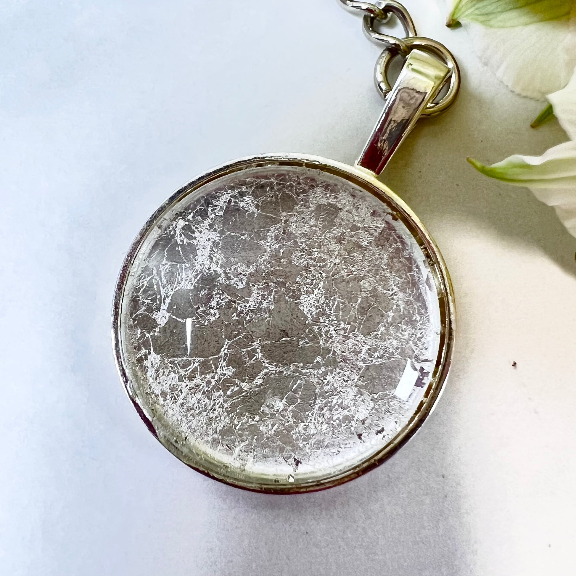 Silver 25th Anniversary Keyring Handmade-Keyring-Handmadeanniversary-Handmade Anniversary