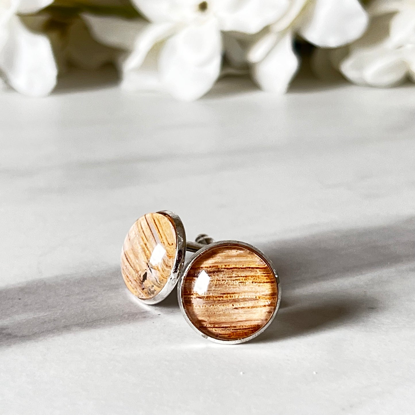 Wood 5th Anniversary Cufflinks Handmade-Cufflinks-Handmadeanniversary-Handmade Anniversary