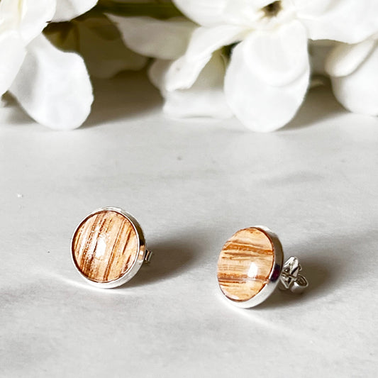Wood 5th Anniversary Earrings Handmade-Earrings-Handmadeanniversary-Handmade Anniversary