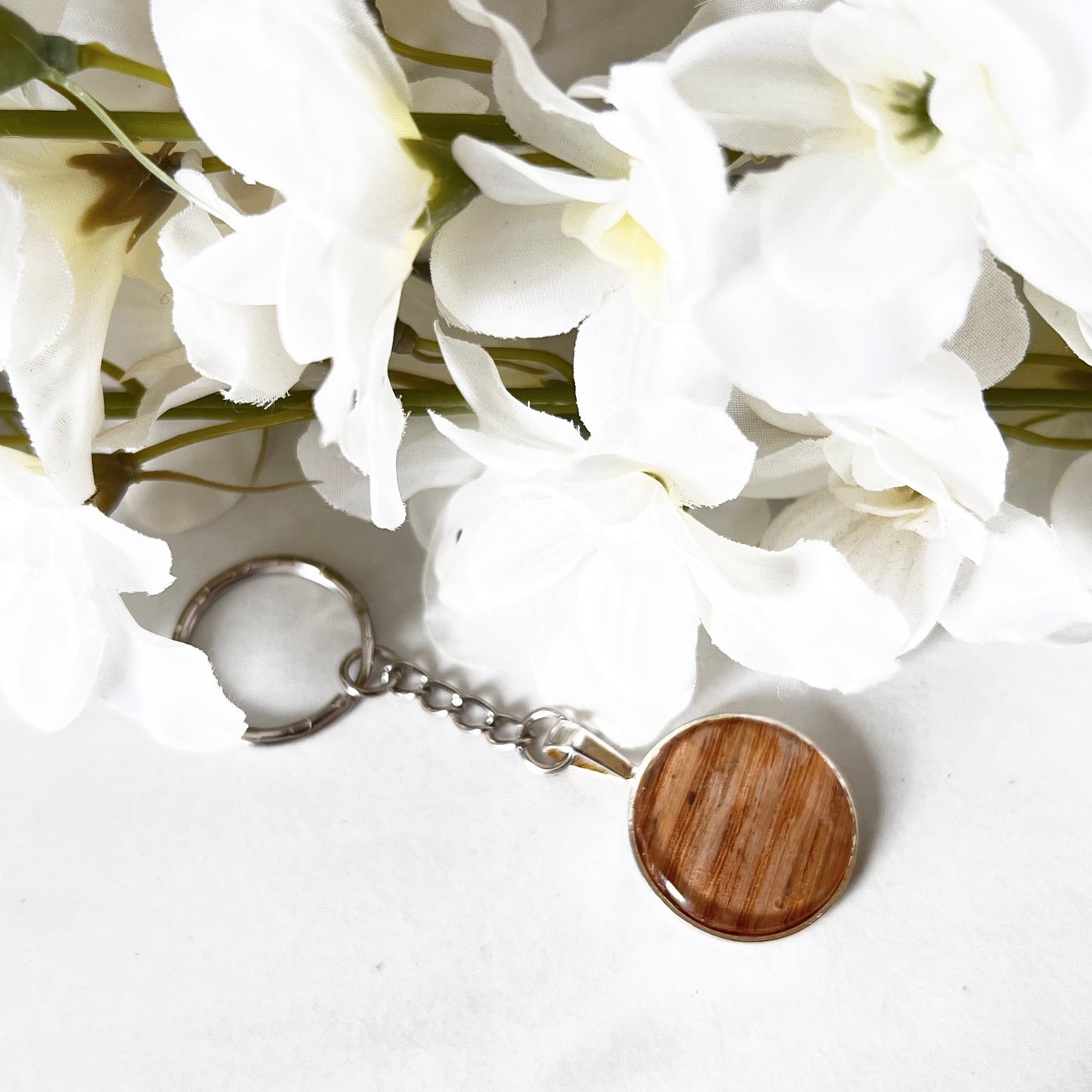 Wood 5th Anniversary Keyring Handmade-Keyring-Handmadeanniversary-Handmade Anniversary