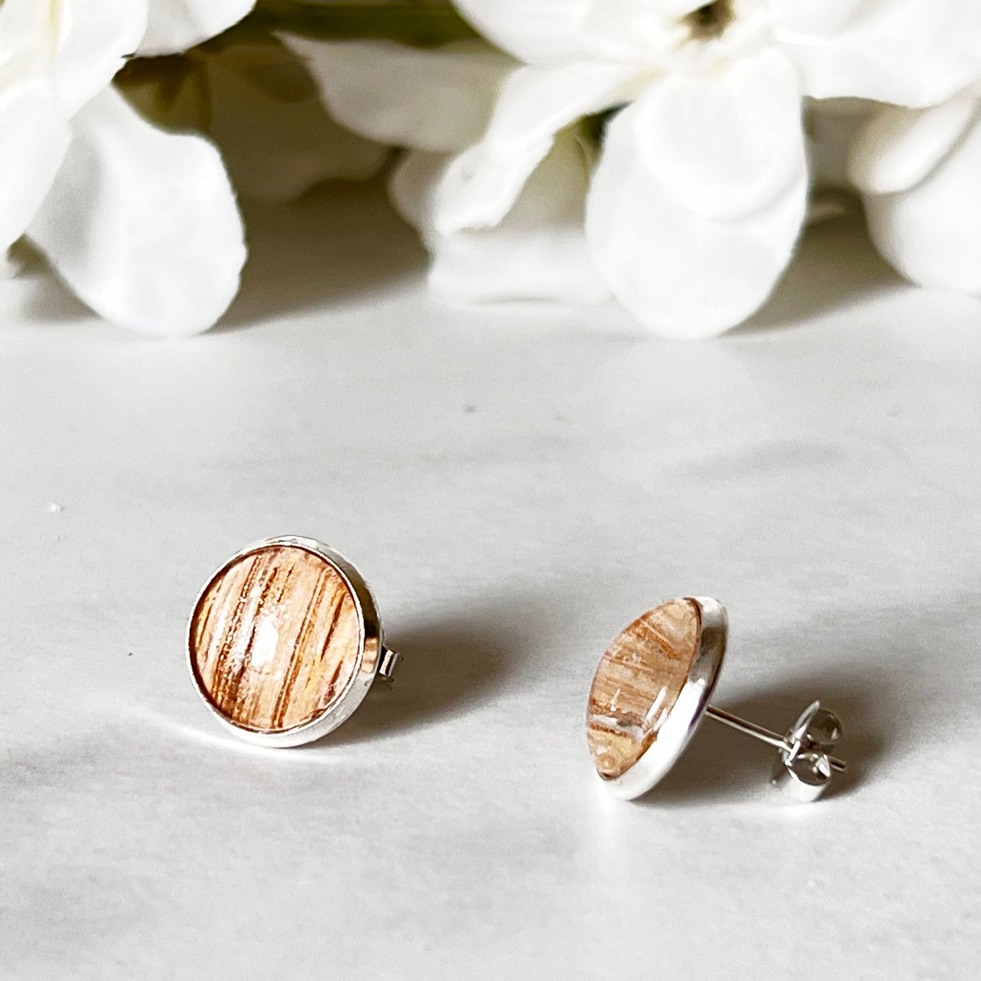 Wood 5th Anniversary Pendant & Earrings Jewellery Set Handmade-Pendant & Earrings-Handmadeanniversary-Handmade Anniversary